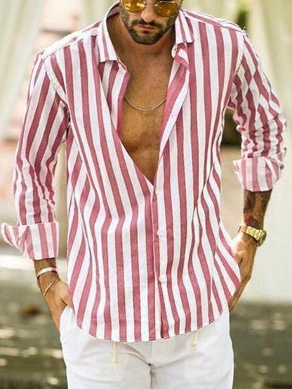 Herren Freizeithemd mit Streifen – Lässiger Look für Urlaub & Alltag