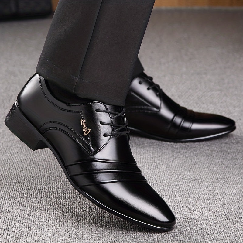 Herren Business Schnürschuhe Elegant – Klassische Anzugschuhe für Büro & Feierlichkeiten