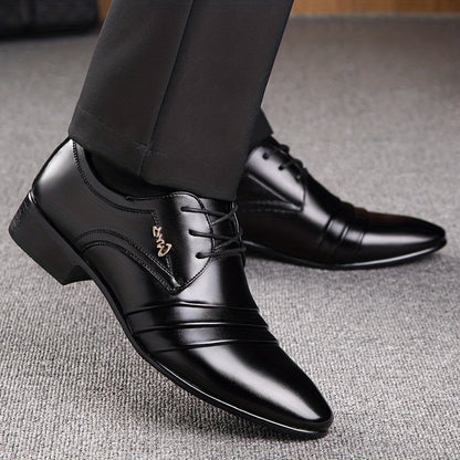 Herren Business Schnürschuhe Elegant – Klassische Anzugschuhe für Büro & Feierlichkeiten