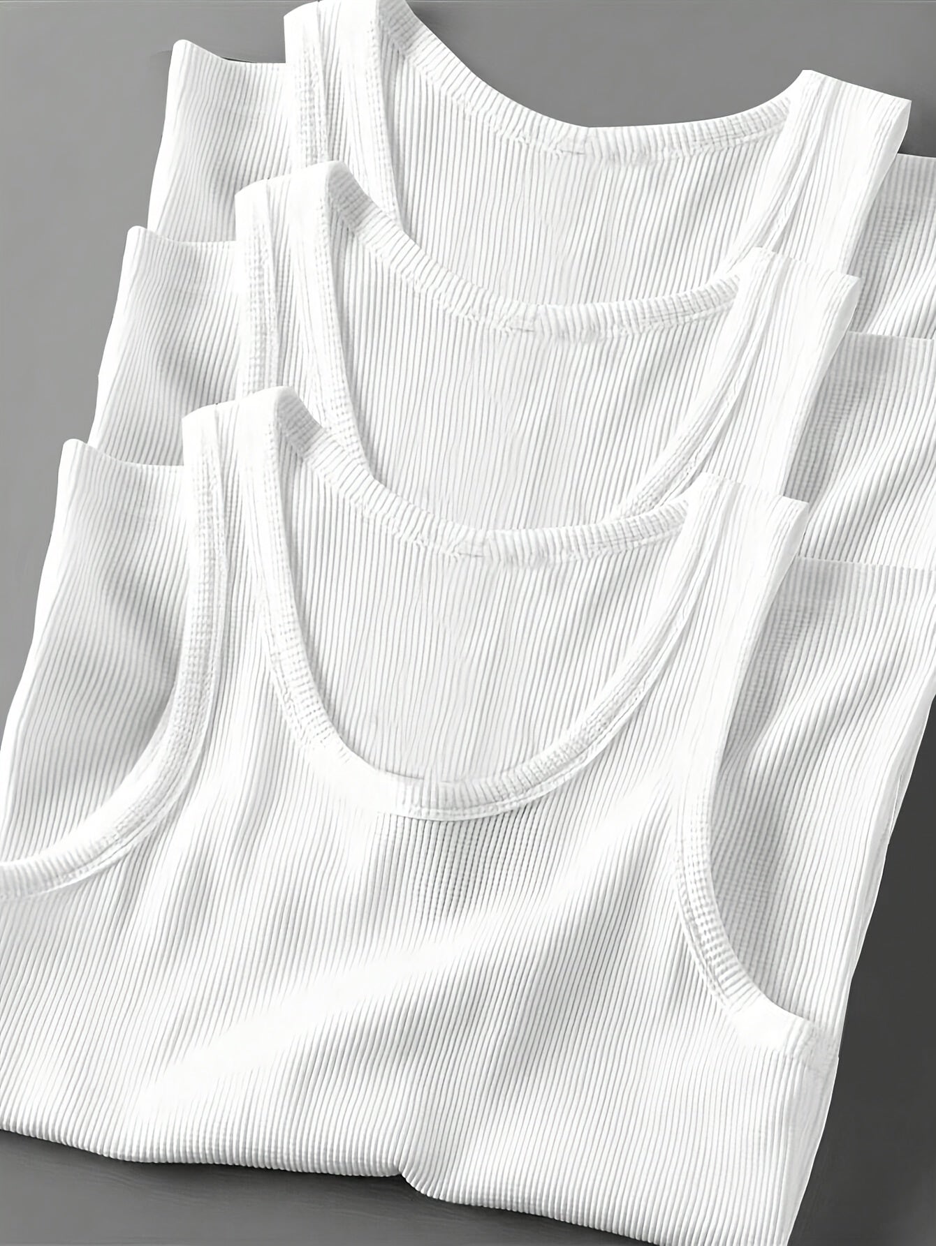 Herren Sportliches Ripp-Tanktop Set – Klassischer Schnitt, Modernes Design, Für Fitness & Freizeit