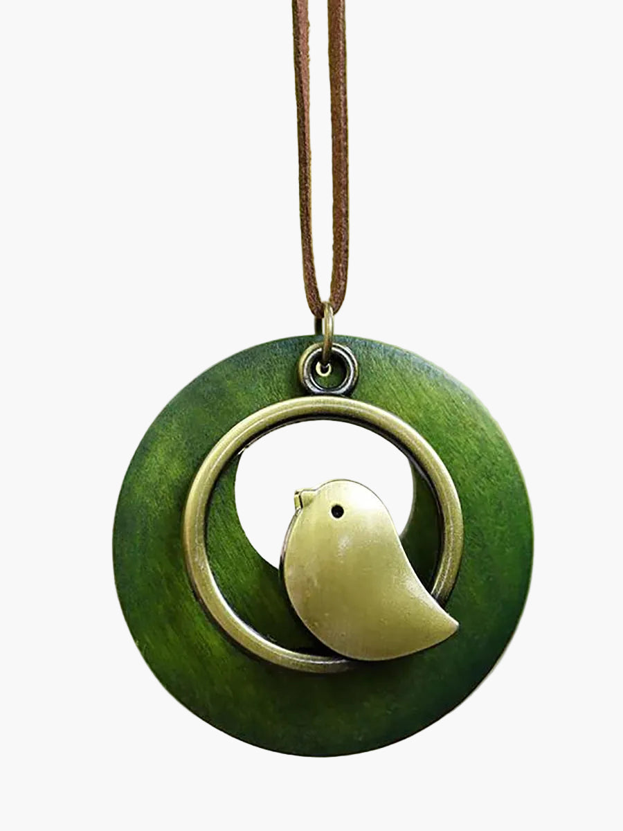 Unisex Retro Halskette mit Vogel-Anhänger für Vintage-Look und besondere Anlässe