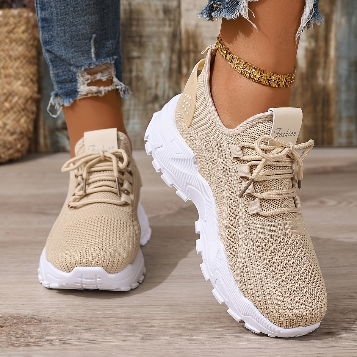 Damen Sneaker Sportlich Bequem Alltag Freizeit Trendige Turnschuhe