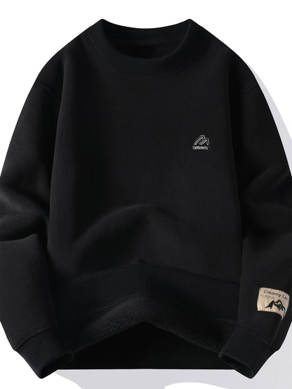 Unisex Langarm Sweatshirt mit Sherpa-Fleece Futter