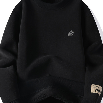 Unisex Langarm Sweatshirt mit Sherpa-Fleece Futter