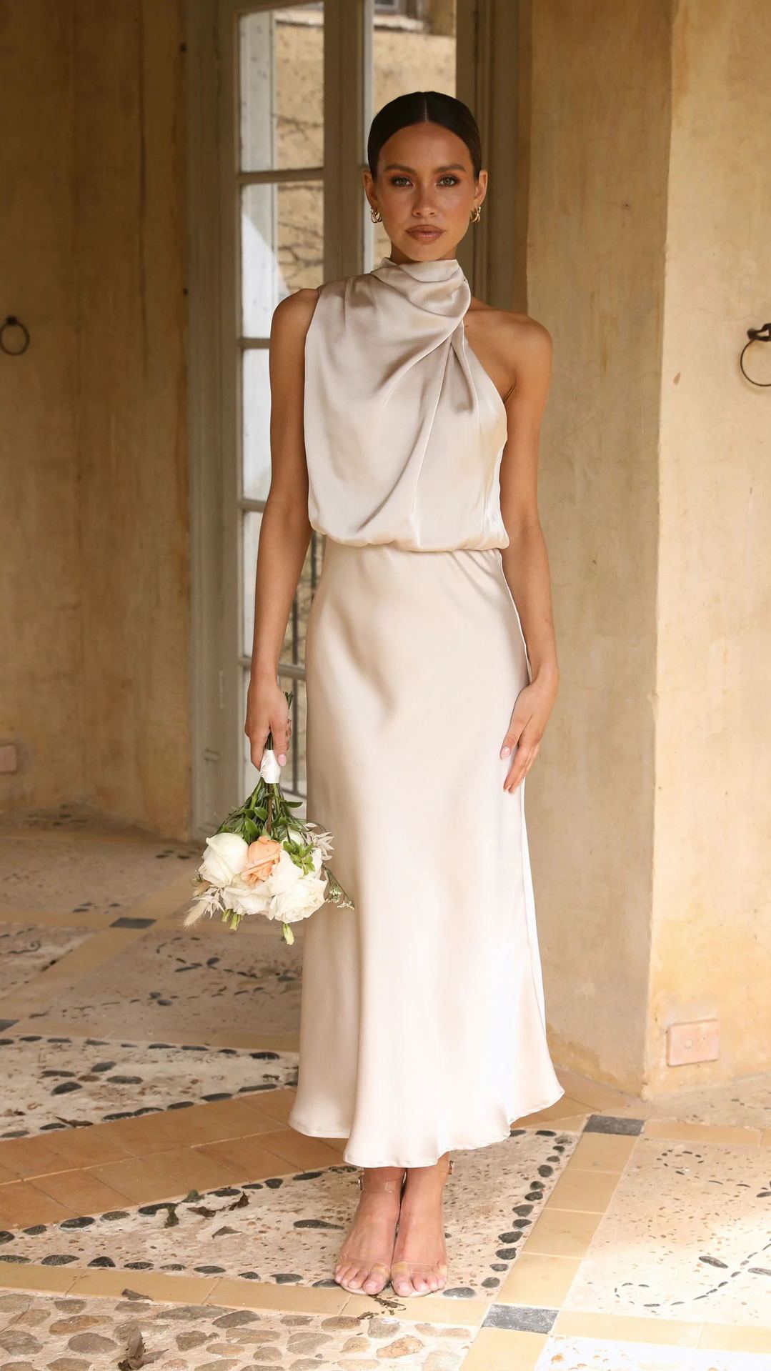 Gabrielle – Ärmelloses Halterneck-Kleid für Damen