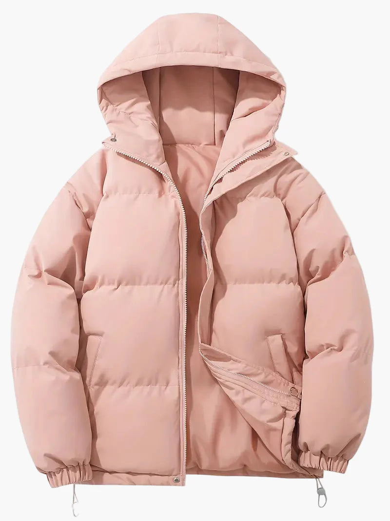 Unisex Warme Winter-Steppjacke mit Kapuze – Komfortable Outdoorjacke für Alltag & Freizeit