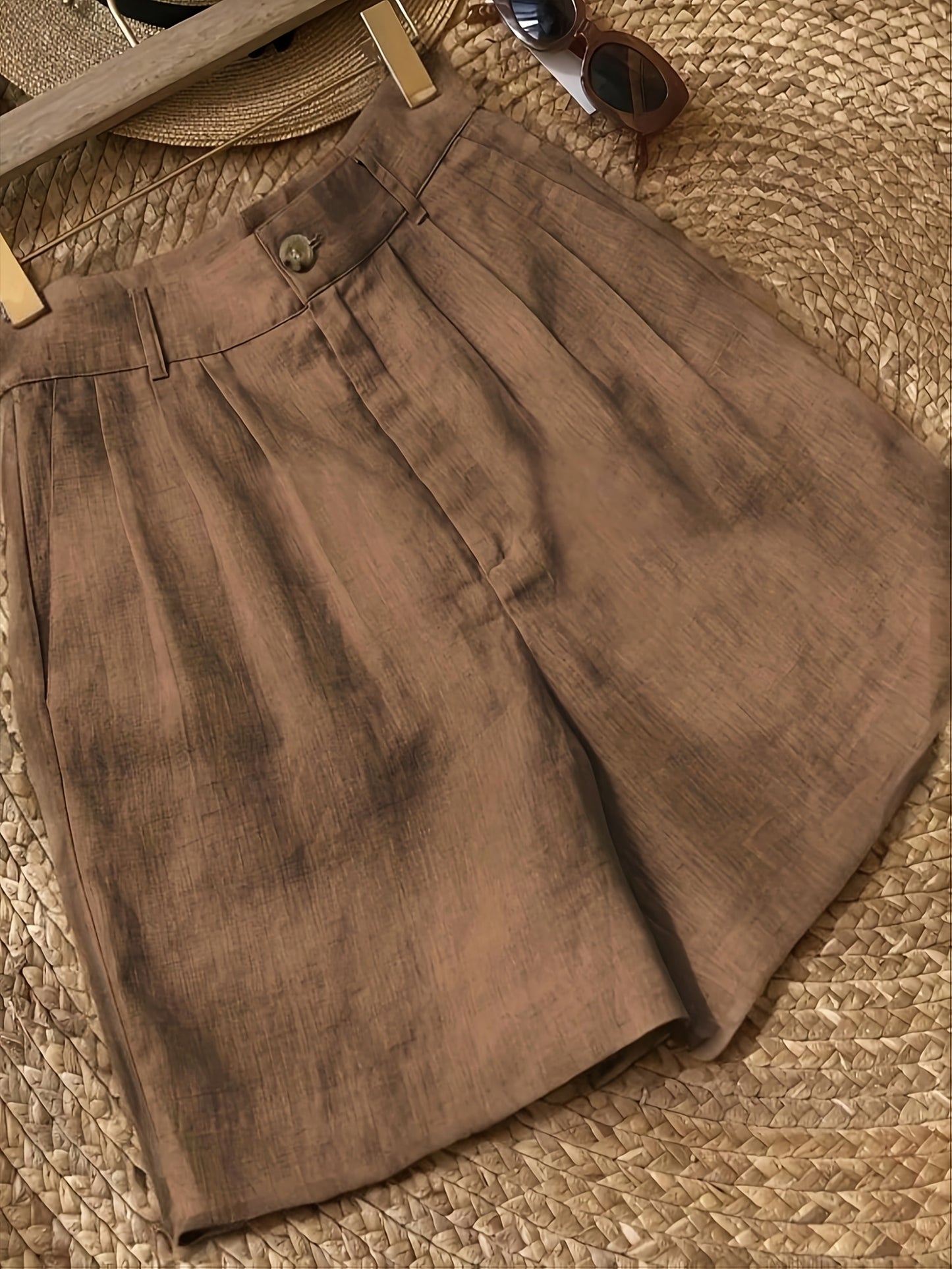 Damen Vintage Shorts im eleganten Sommerstil – Ideal für Freizeit & Urlaub