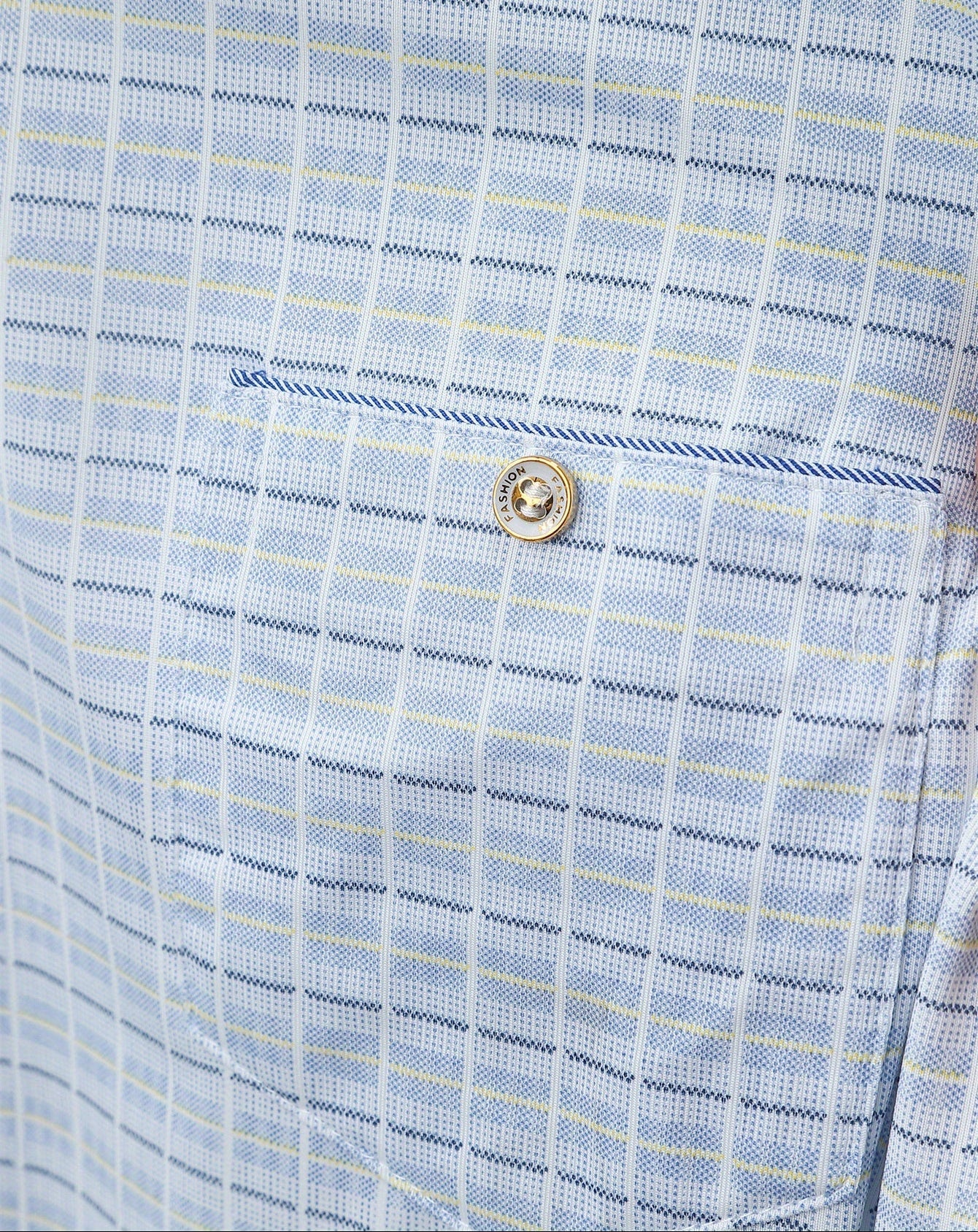 Herren Poloshirt Kariert Modern Business Casual