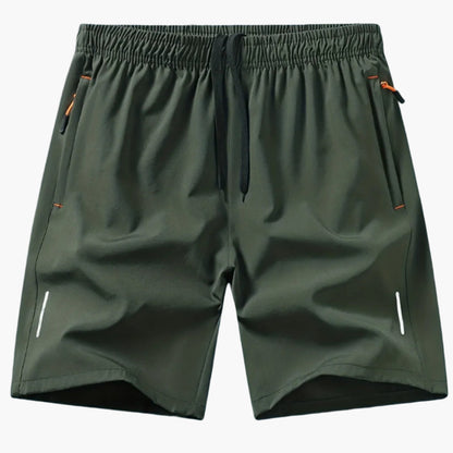 Herren Sportshorts Fitness Training Laufshorts mit Reißverschlusstaschen