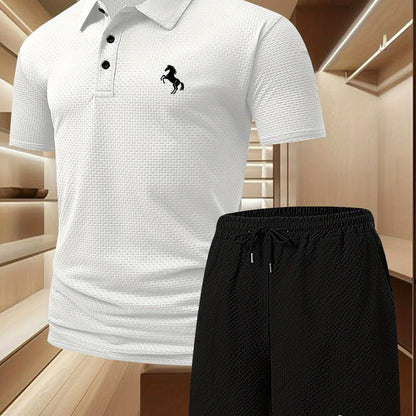 Herren Polo Set – Elegantes Freizeit-Outfit mit Poloshirt und Shorts, Stilvoll & Bequem für Alltag und Freizeit