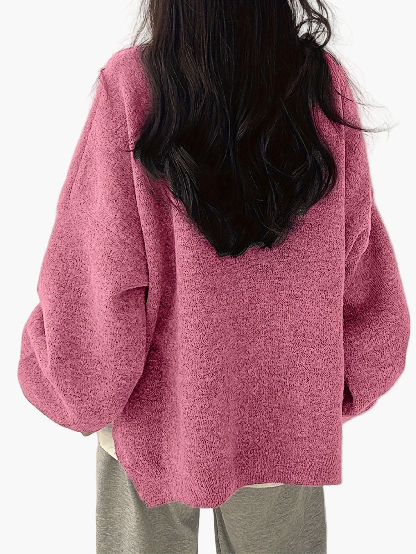 Damen Kuscheliger Oversize Strickpullover für Herbst und Winter – Lässiger Alltags-Look