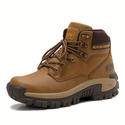 Herren Outdoor Stiefel mit Schnürung, hohem Schaft und profilierter Sohle