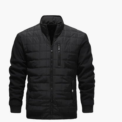 Herren Steppjacke Casual Stil mit Stehkragen – Alltag & Freizeit