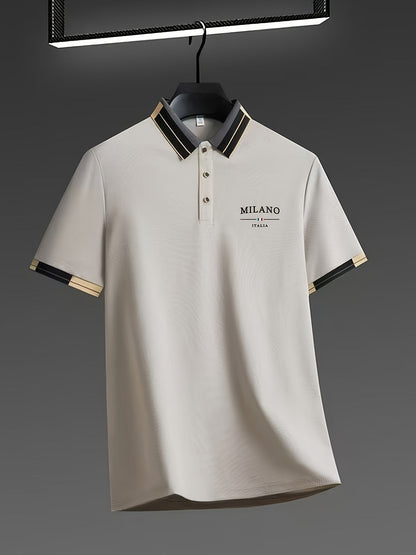 Herren Polohemd Milano Italia – Elegantes Freizeit-Poloshirt mit modernem Kragen