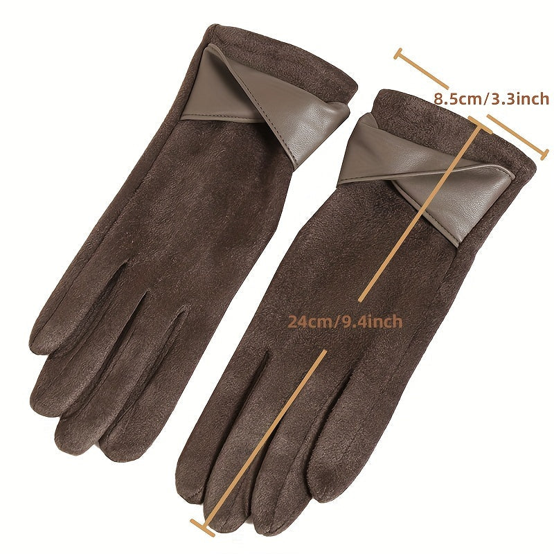 Damen Handschuhe mit Manschetten-Detail