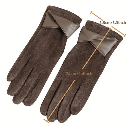 Damen Handschuhe mit Manschetten-Detail