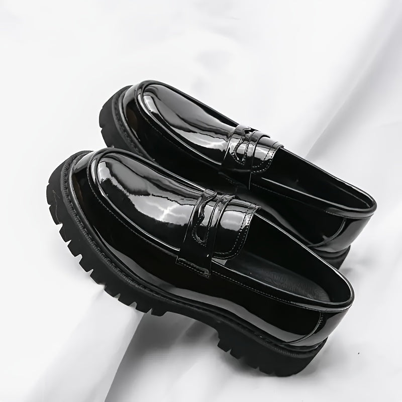 Herren Chunky Loafer – Modischer Business- und Freizeit-Slipper