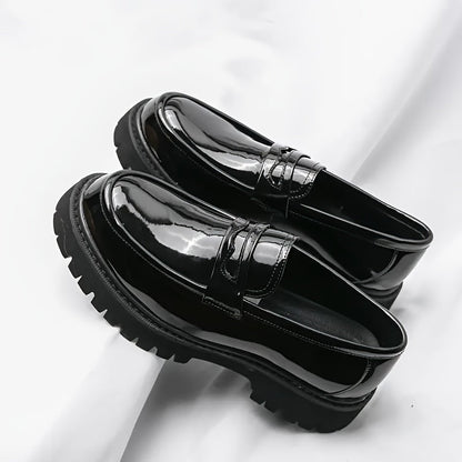 Herren Chunky Loafer – Modischer Business- und Freizeit-Slipper