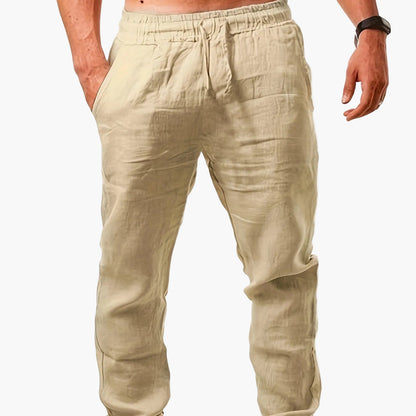 Herren Freizeithose mit Kordelzug – Leichte Sommerhose, Bequemer Schnitt, Perfekt für Alltag & Urlaub