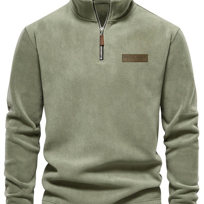 Herren Quarter-Zip Pullover – Moderner Freizeit-Look mit Stehkragen und Minimalistischem Design
