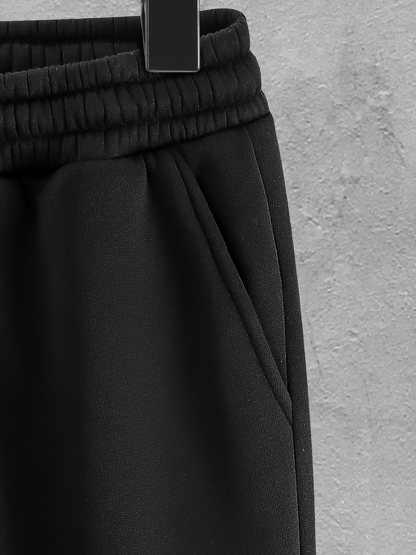 Herren Jogginganzug Set Schwarz mit Steppweste, Kapuzenpullover & Jogginghose