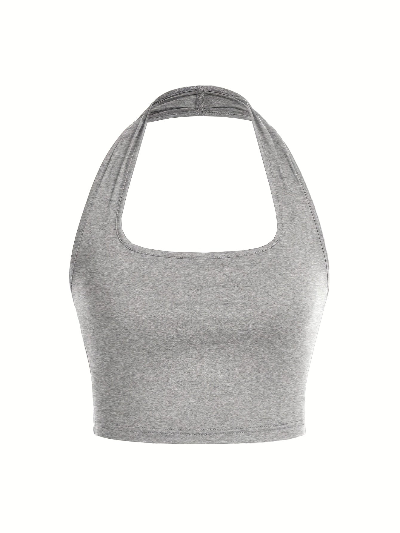 Damen Halter Neck Backless Crop Top – Modisches Sommer Basic für Freizeit & Streetwear