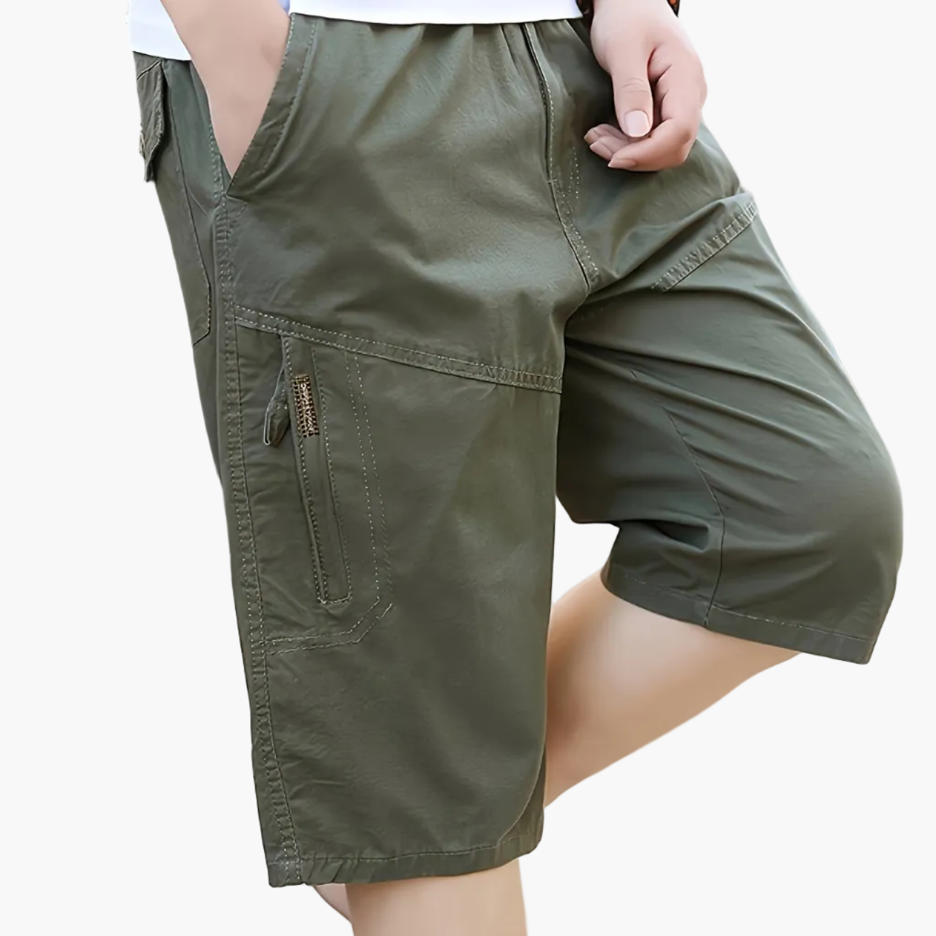 Herren Outdoor Bermuda Shorts Freizeit Loose Fit mit Taschen