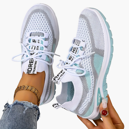 Damen Sneaker Freizeit Atmungsaktiv Leicht Laufschuhe Sportlich