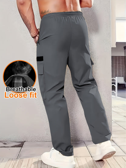 Herren Cargo Hose mit lockerem Schnitt, atmungsaktiv und vielseitig für Alltag und Outdoor