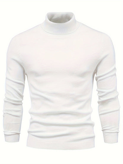 Herren Rollkragenpullover Slim Fit Modern Stil – Perfekt für Business und Freizeit