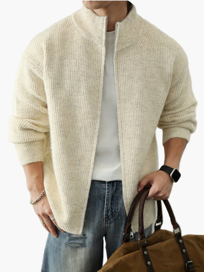 Herren Strickjacke mit Reißverschluss – Lässiger Pullover im modernen Design für Alltag und Freizeit