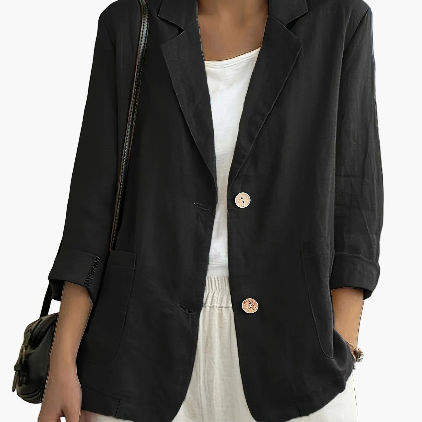 Damen Blazer im lässigen Business-Stil – Eleganter Freizeit-Jacke für Büro und Alltag