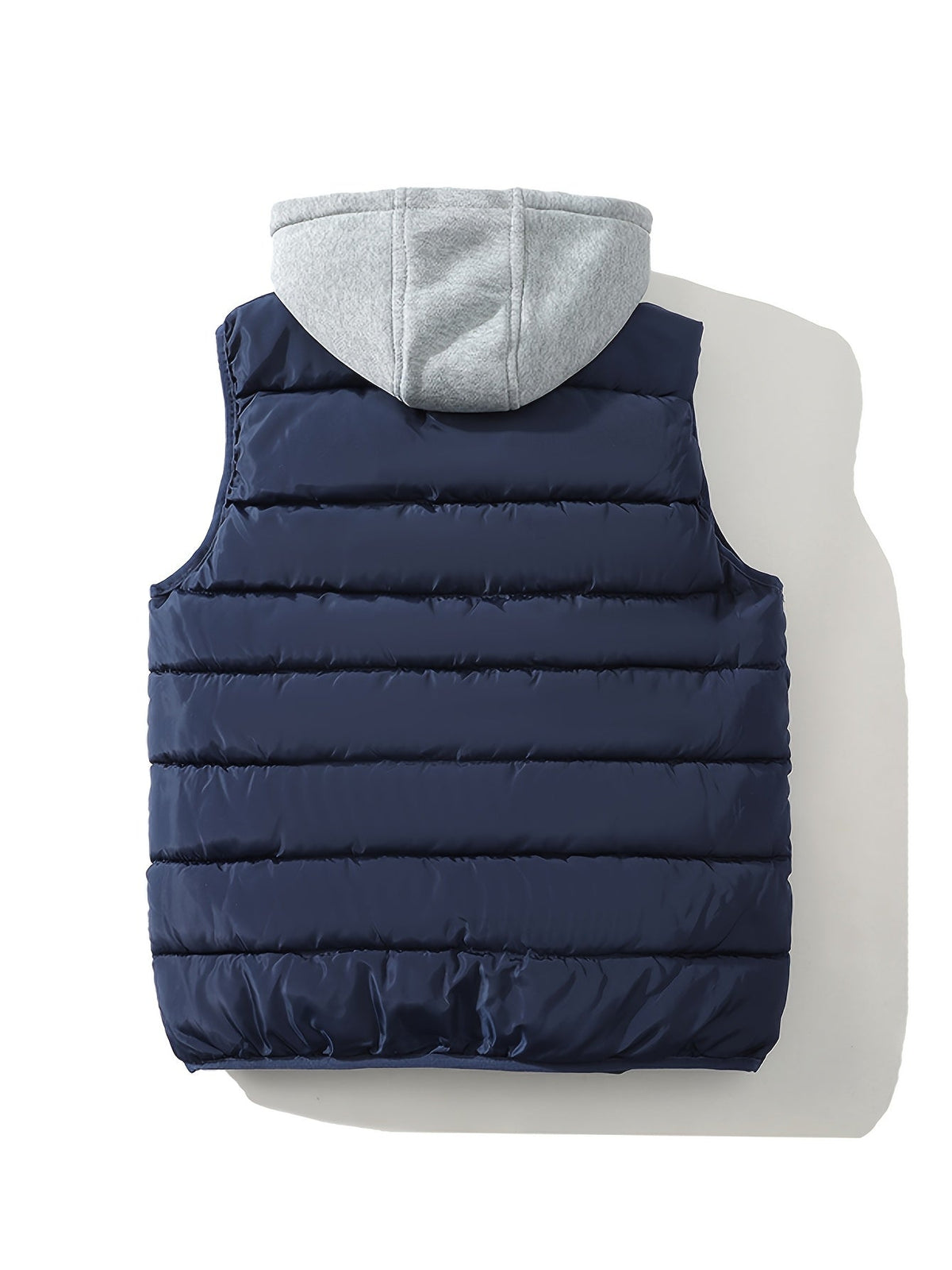 Steppweste mit Kapuze Herren/Unisex Gepolsterte Outdoor Weste Reißverschluss