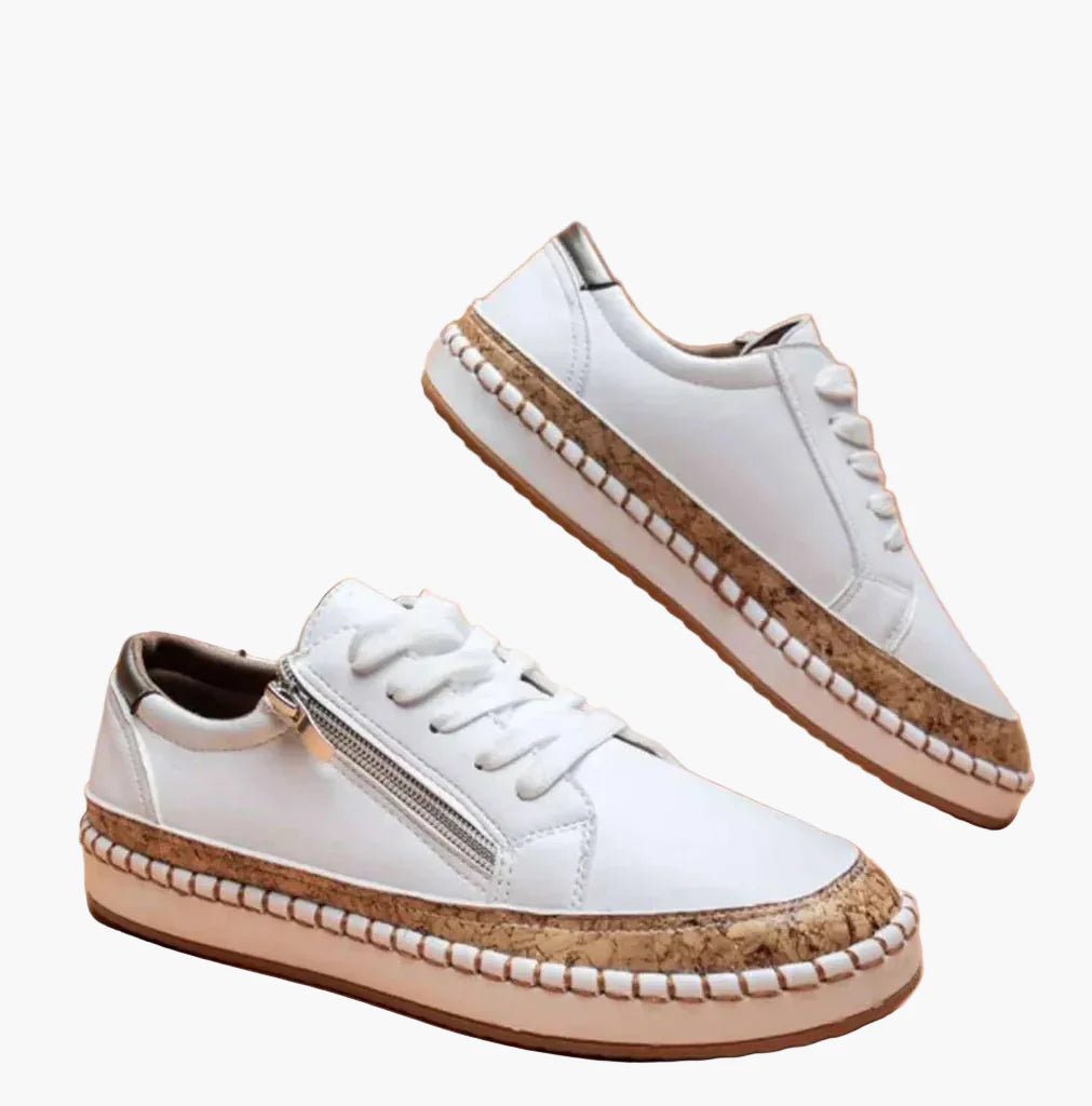 Damen Sneaker mit Blumenmuster – Modische Freizeitschuhe mit orthopädischem Komfort