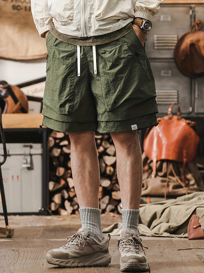 Herren Performance Shorts mit Mesh-Einsatz und Doppellagigem Design – Sportlich & Vielseitig