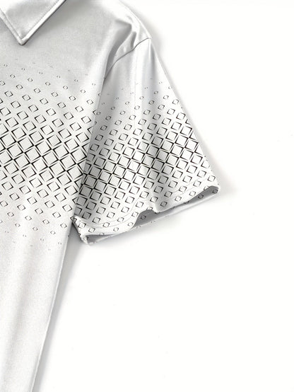 Herren Poloshirt mit modernem Muster – Stilvolles Freizeitshirt für Alltag und Ausgehen