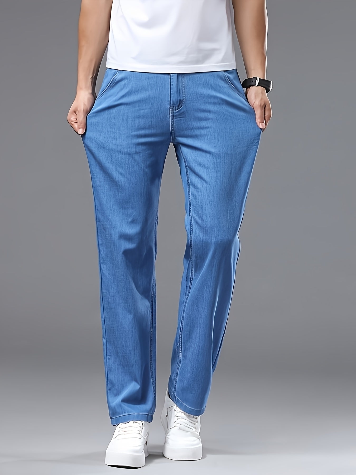 Herren Jeanshose Regular Fit – Modische Basic Jeans für Alltag und Freizeit