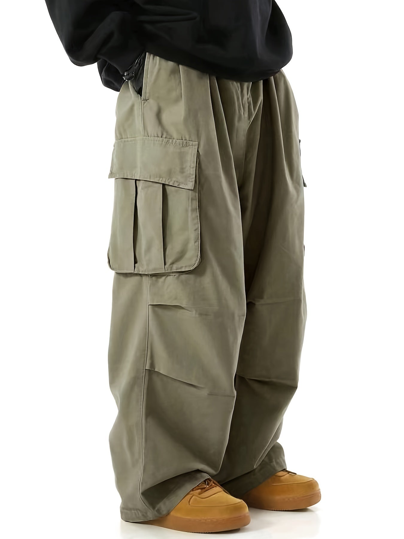 Herren Weite Cargo-Hose Streetwear Urban Style