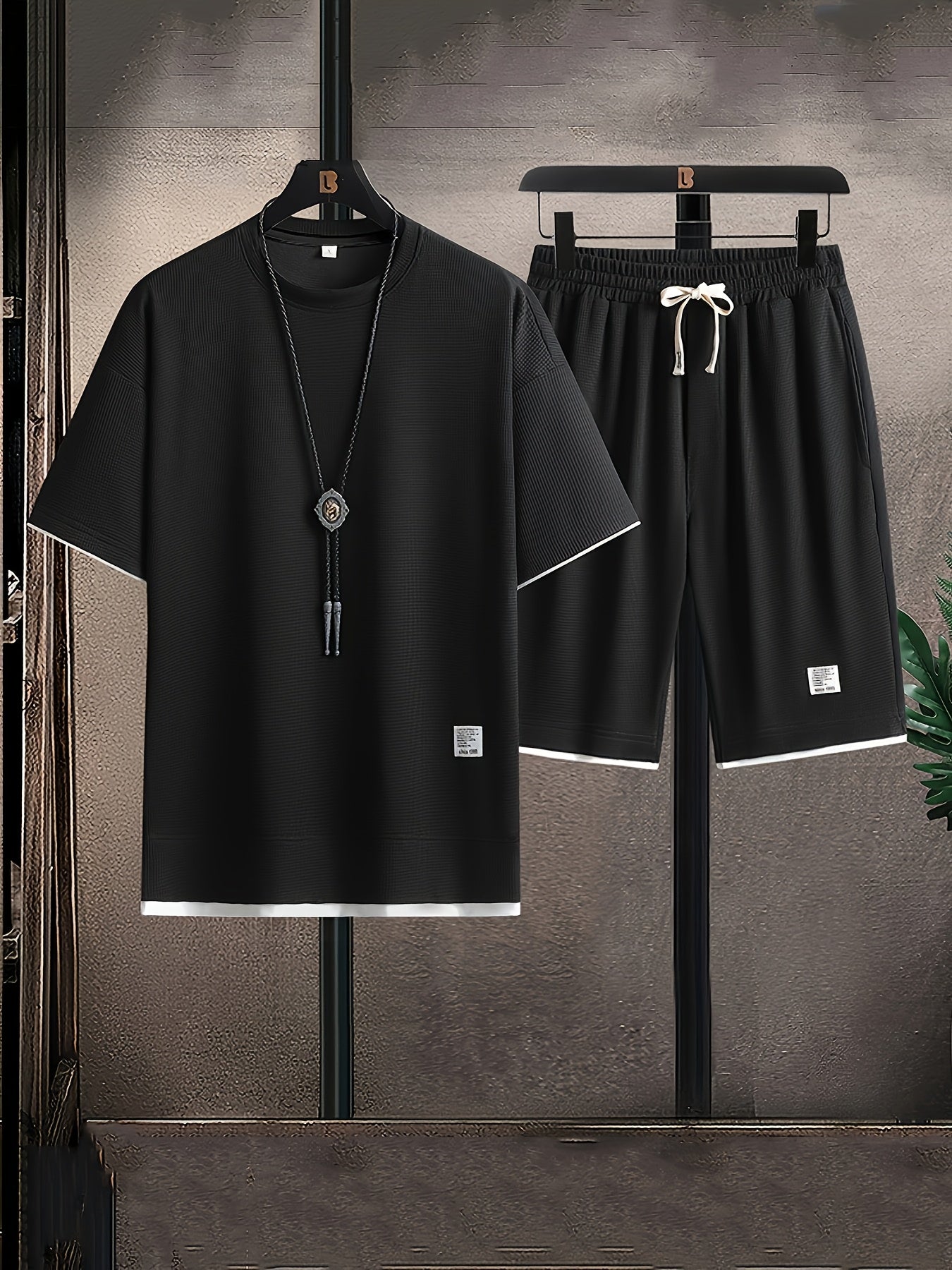 Herren Freizeit Set – Modernes T-Shirt und Shorts für Alltag & Sport