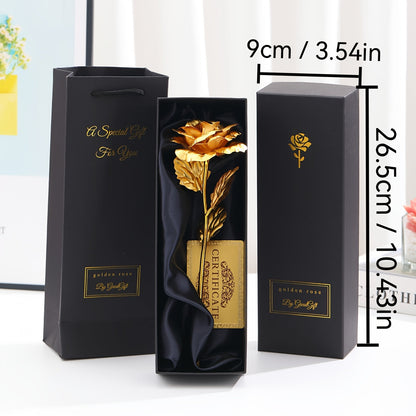 Muttertag Geschenk Deko-Rose im Luxus-Geschenkset für Damen – Ewige Kunstrose als stilvolles Präsent