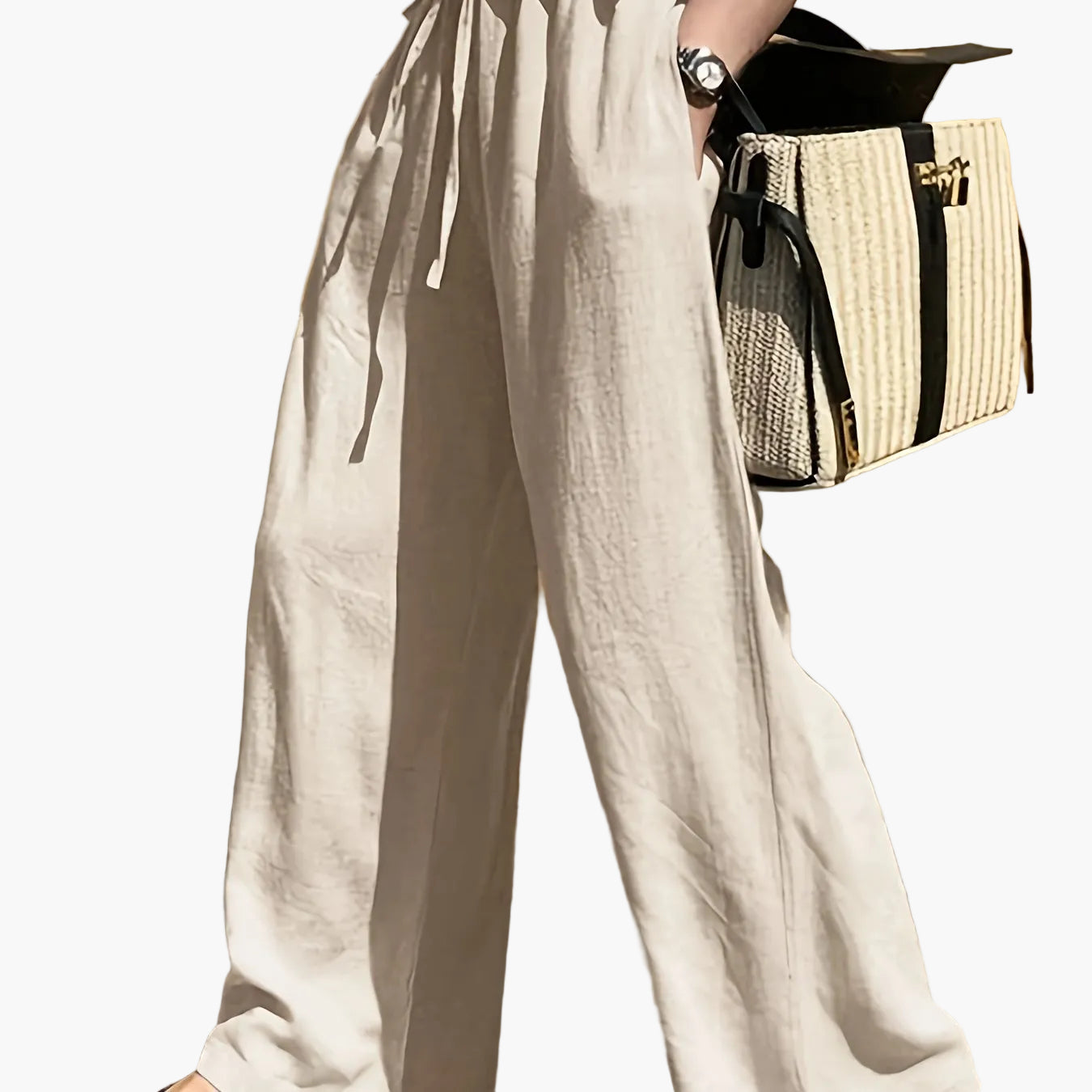 Damen Weite Sommerhose mit Kordelzug – Eleganter Freizeit-Stil für Alltag und Urlaub
