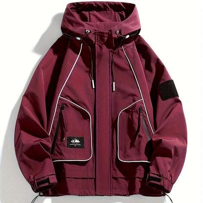 Unisex Kapuzenjacke mit Reißverschluss & Taschen