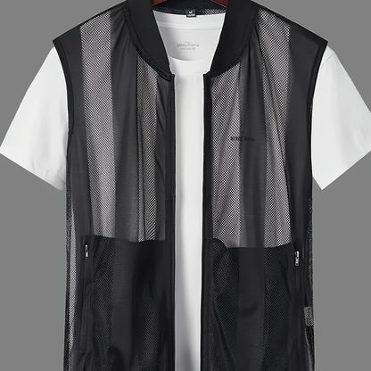 Herren Weste mit Reißverschluss für sportlichen Freizeit-Look