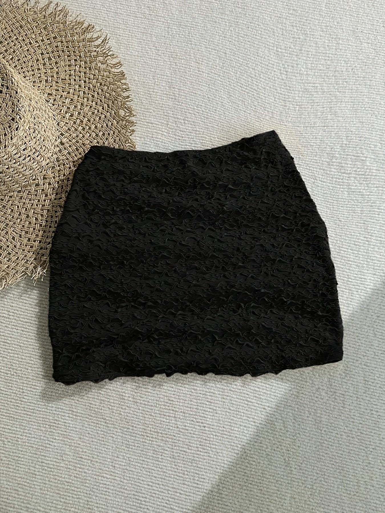 Damen Mini-Strandrock mit Seestern-Dekor und Cut-Outs – Modischer Beach-Look