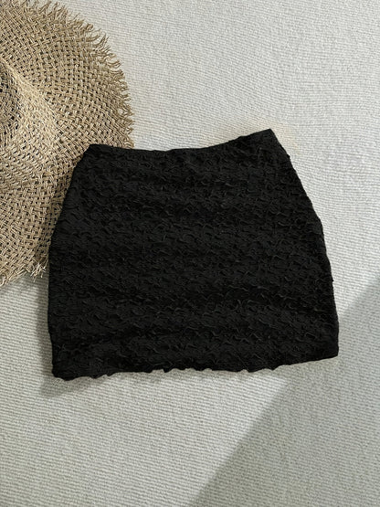 Damen Mini-Strandrock mit Seestern-Dekor und Cut-Outs – Modischer Beach-Look