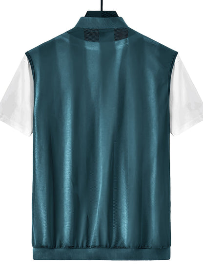 Herren Weste mit Reißverschluss für sportlichen Freizeit-Look
