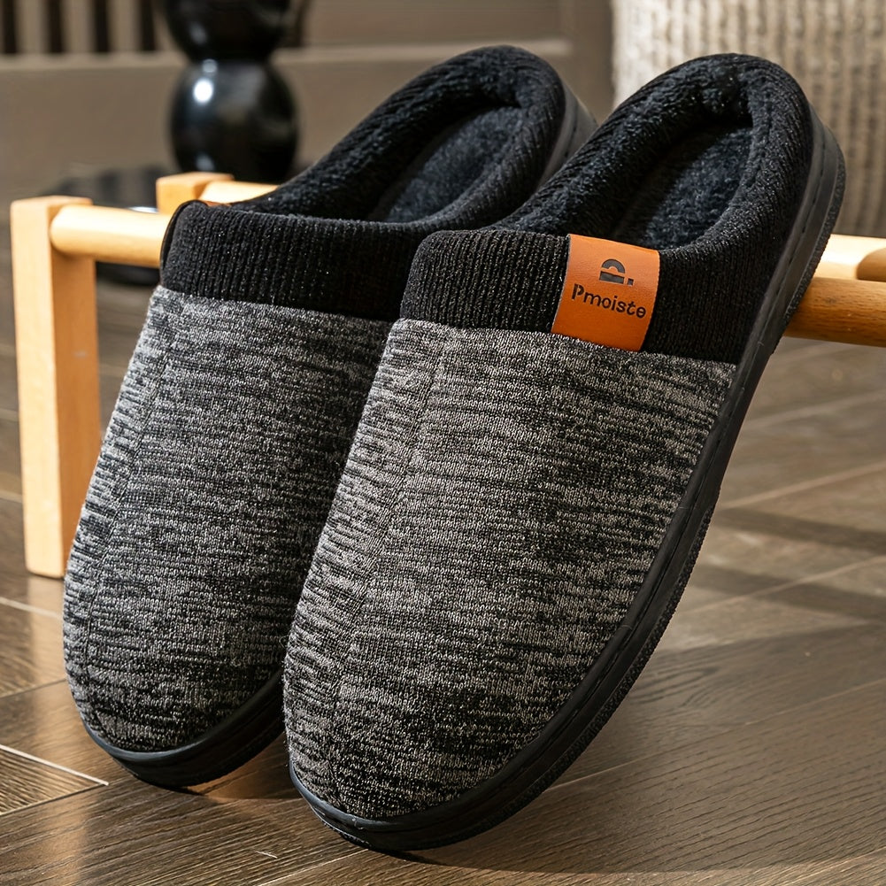 Unisex Hausschuhe zweifarbig mit weichem Innenfutter