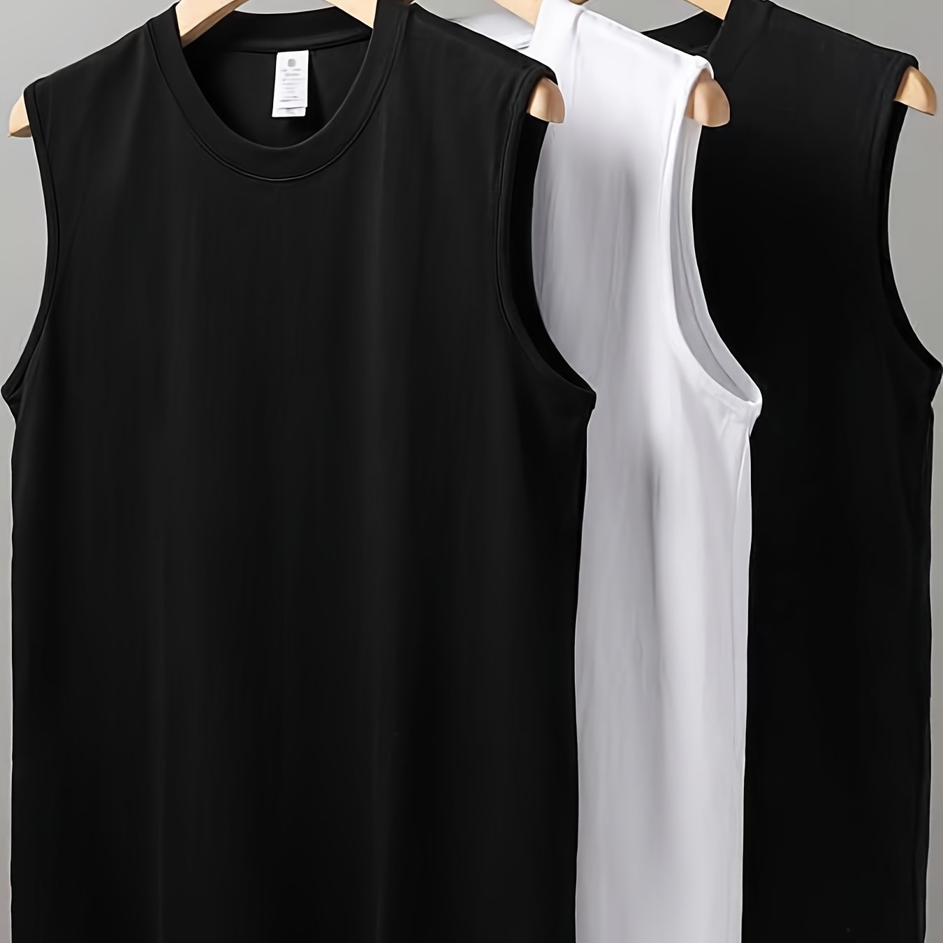 Herren Sportliches Ärmelloses Tanktop für Fitness und Training – 3er Pack