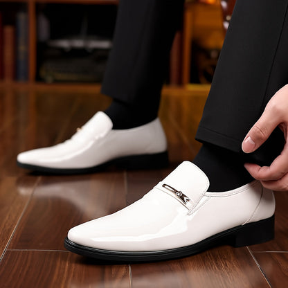 Herren Elegante Business Slipper – Klassische Lackschuhe für Büro & festliche Anlässe