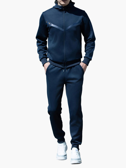 Herren Sport Trainingsanzug Set – Casual Fitness Jogginganzug mit Kapuze, Freizeit für Alltag & Sport